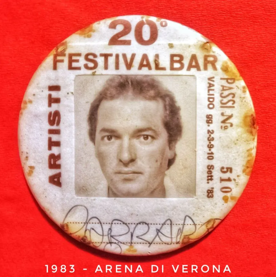 Pass artisti Festivalbar 1983 di Roberto Carraro