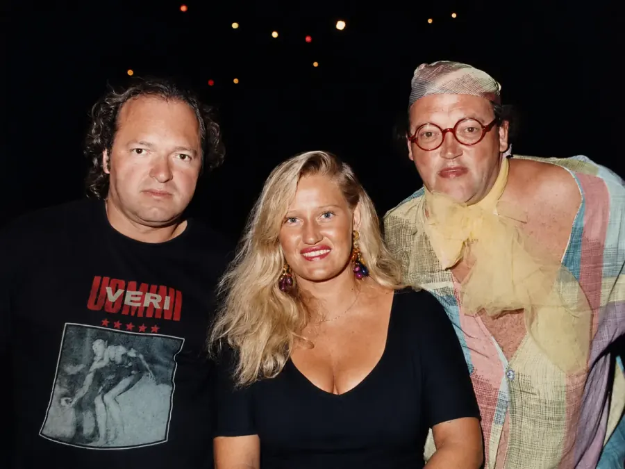 Corfù, 1991, con Giorgione e un'amica